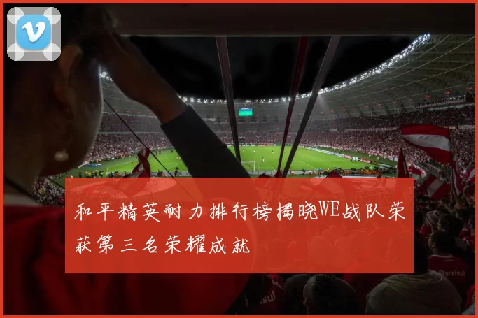 和平精英耐力排行榜揭晓WE战队荣获第三名荣耀成就